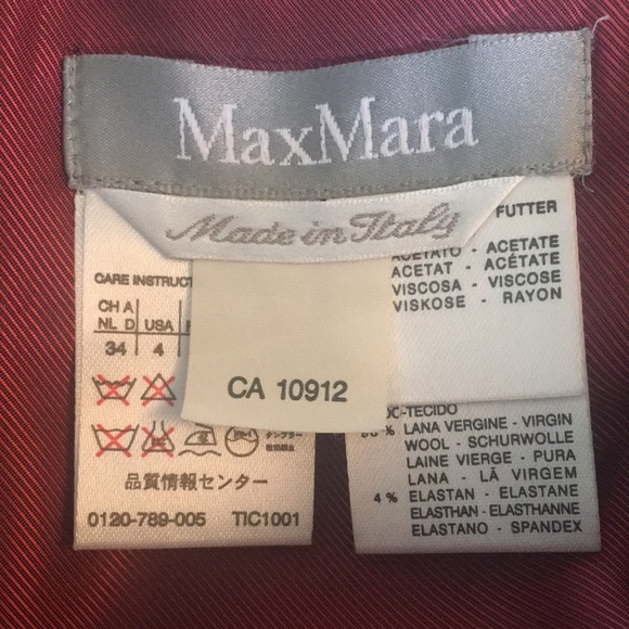 SOLD Max Mara Vintage 80s High Waist with Paperbag Detail and Belt Wool Skirt - Picture 5 of 8